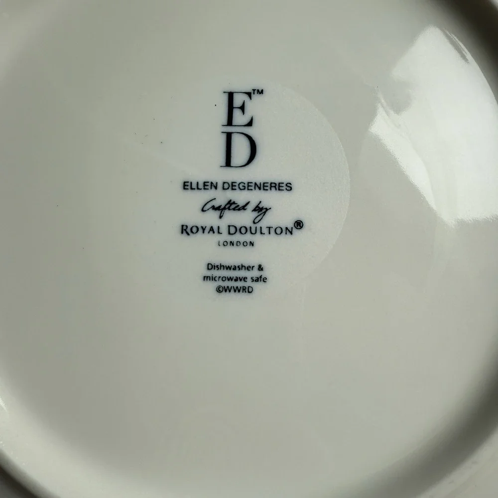 Royal Doulton - Ellen DeGeneres Polar Blue Dots - 8 3/8